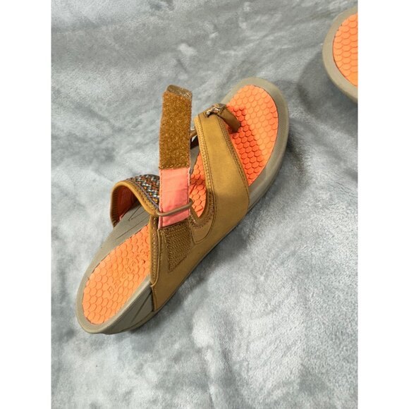 BareTraps Womens sandals 10M brown cushion shoes small wedge - Picture 5 of 16